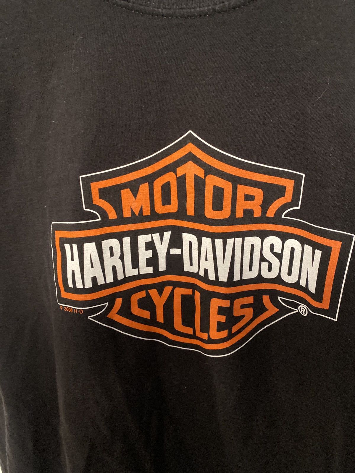 Harley Davidson × Vintage Vintage Black Classic Logo Harley Davidson Tee Size US XL / EU 56 / 4 - 4 Thumbnail