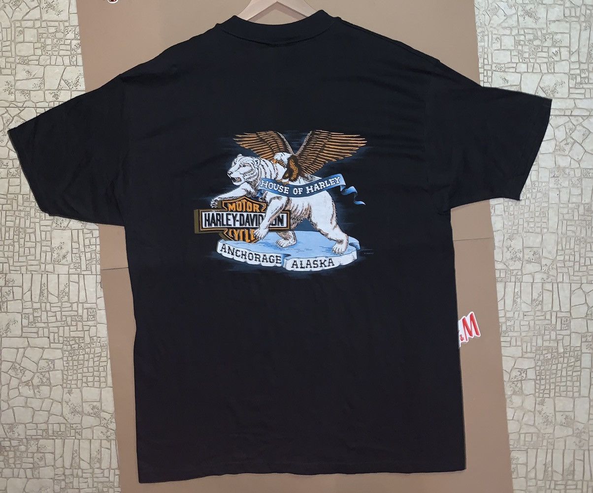 Harley Davidson × Vintage Vintage Harley Davidson Anchorage Alaska Shirt Size US XL / EU 56 / 4 - 2 Thumbnail