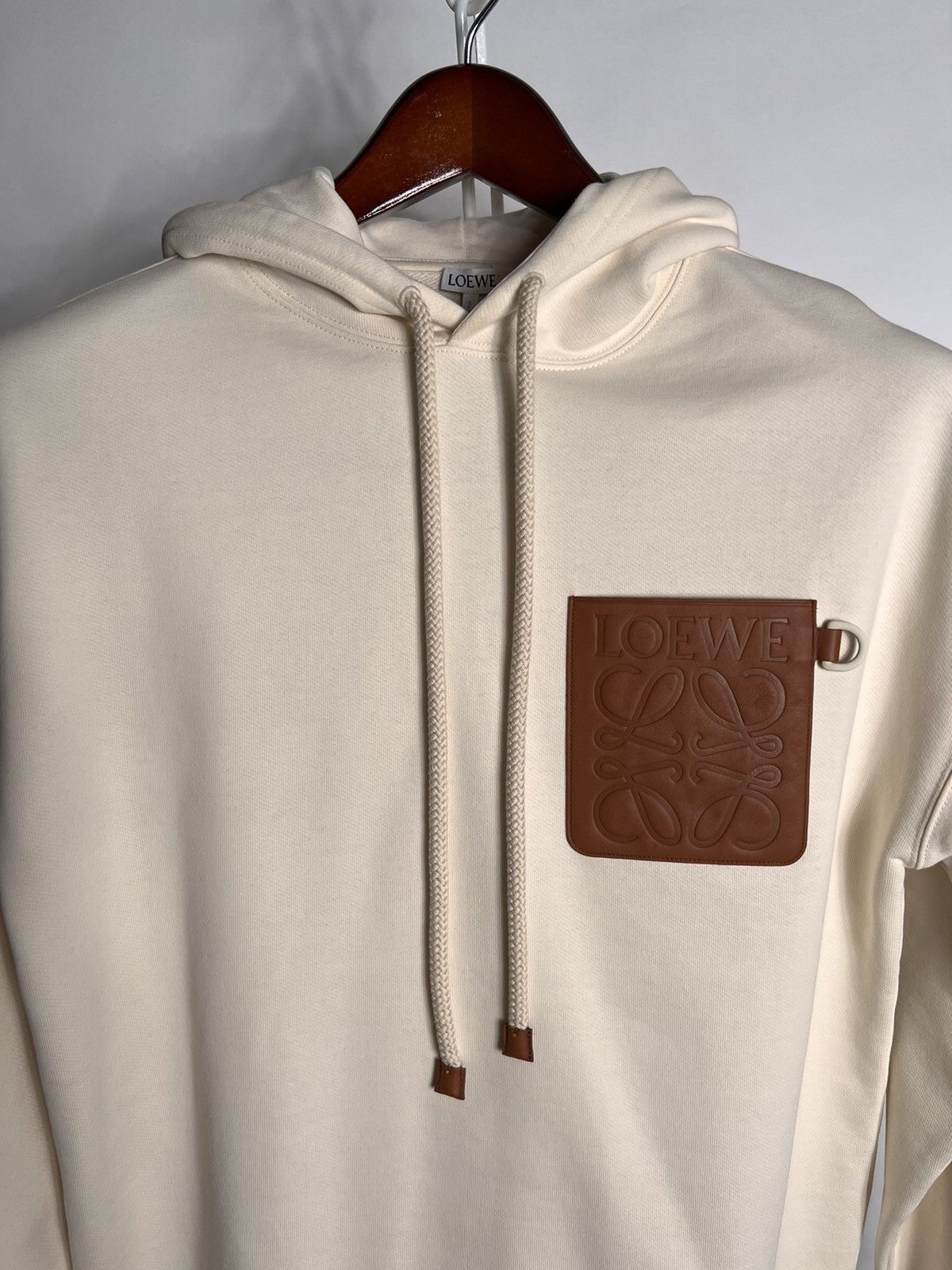 Loewe Loewe Anagram embossed leather patch pocket | Grailed