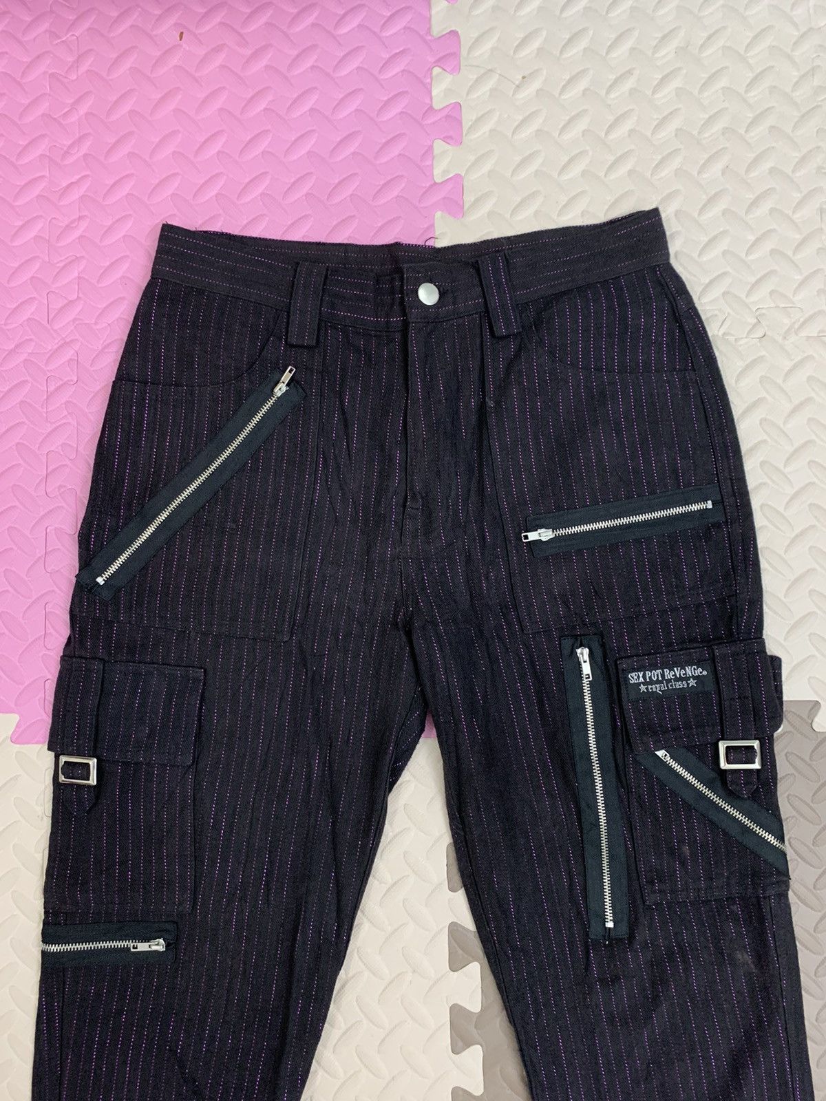Sex Pot ReVeNGe Sex Pot Revenge Royal Class cargos pant zipper stripes cargo Size US 30 / EU 46 - 3 Thumbnail