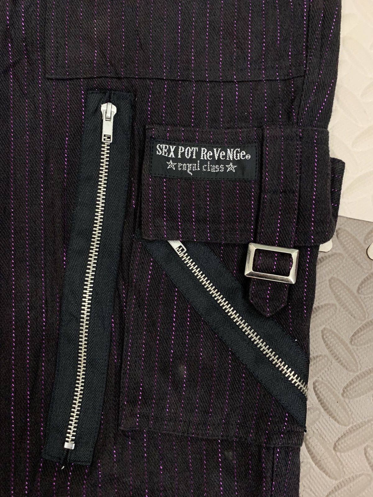 Sex Pot ReVeNGe Sex Pot Revenge Royal Class cargos pant zipper stripes cargo Size US 30 / EU 46 - 4 Thumbnail