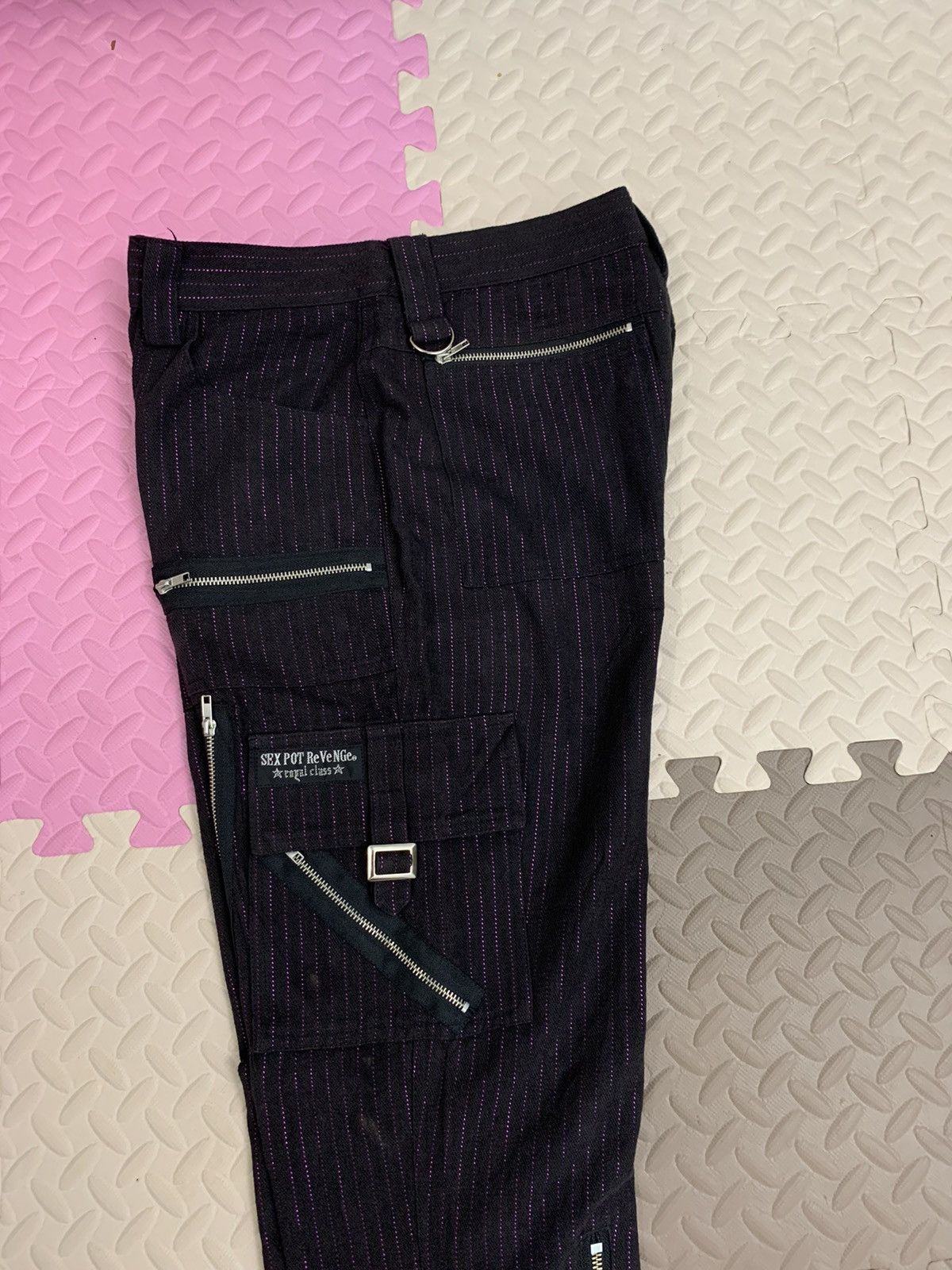 Sex Pot ReVeNGe Sex Pot Revenge Royal Class cargos pant zipper stripes cargo Size US 30 / EU 46 - 9 Thumbnail