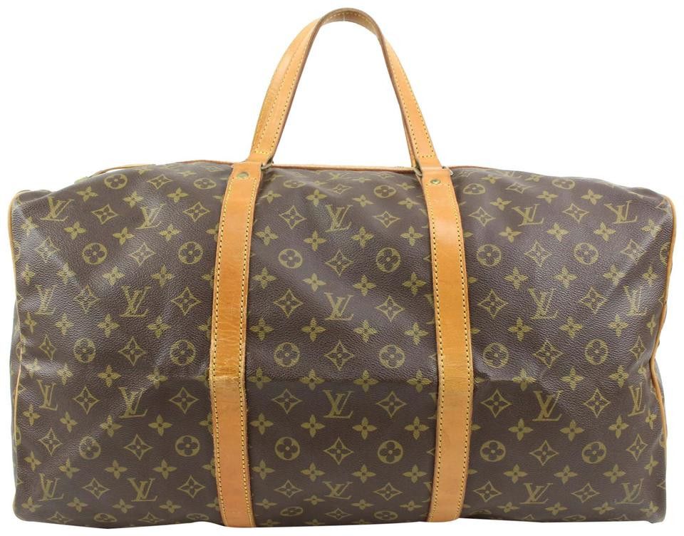 Louis Vuitton Discontinued Sac Souple 55 Duffle Bag 24lk31s