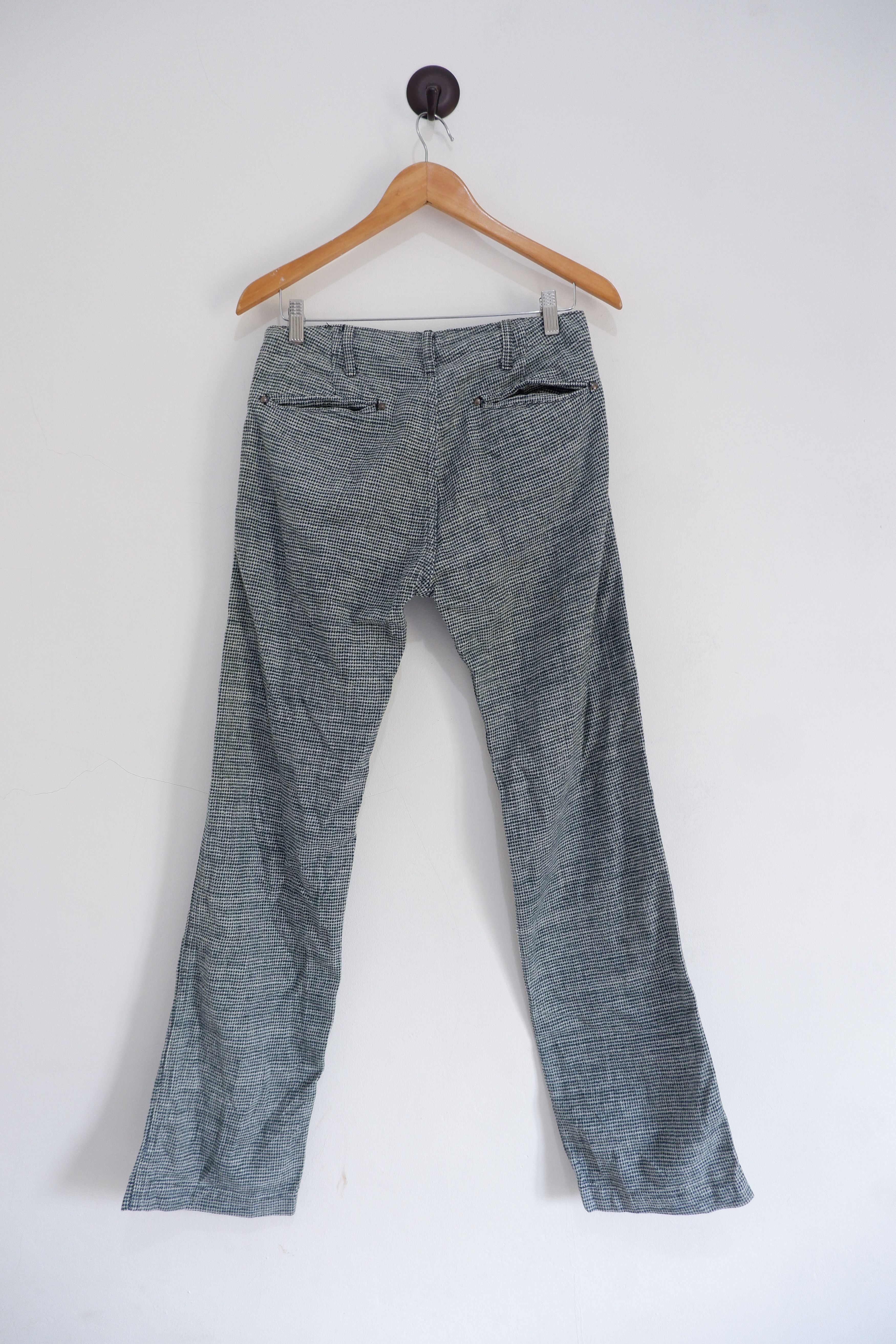 Pure Blue Japan Vintage Pure Blue Japan Leather Accent Pocket Long Pants Size US 30 / EU 46 - 2 Thumbnail