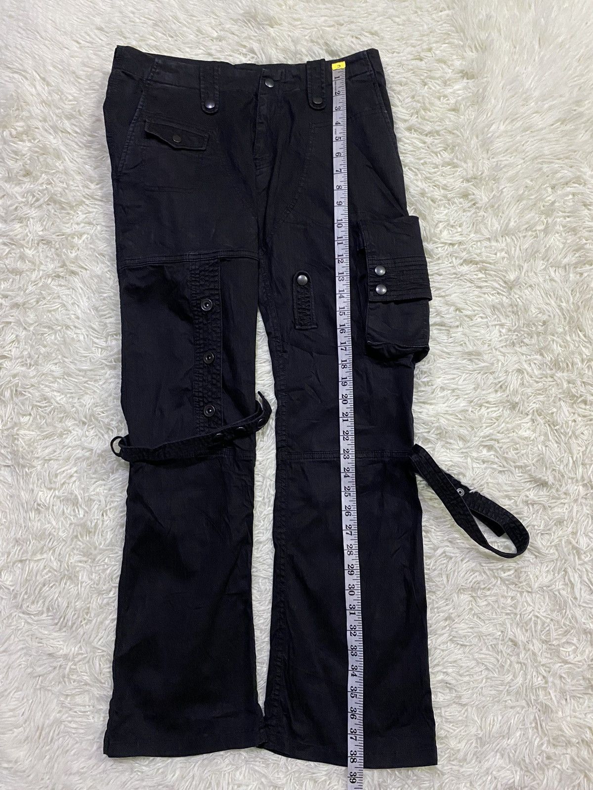 Tete Homme × Vintage TÊTE HOMME Flared Cargo Bondage Pants