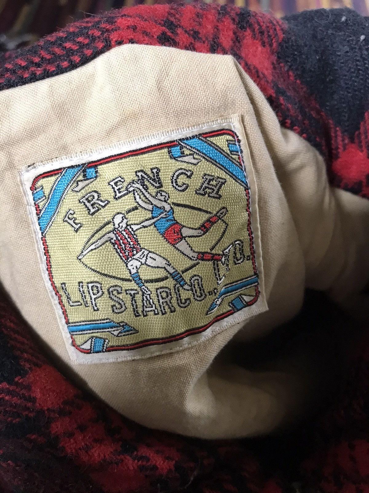 French Connection VTG LIPSTAR.CO WOOL FLANNEL LIGHT JACKET Size US L / EU 52-54 / 3 - 7 Thumbnail