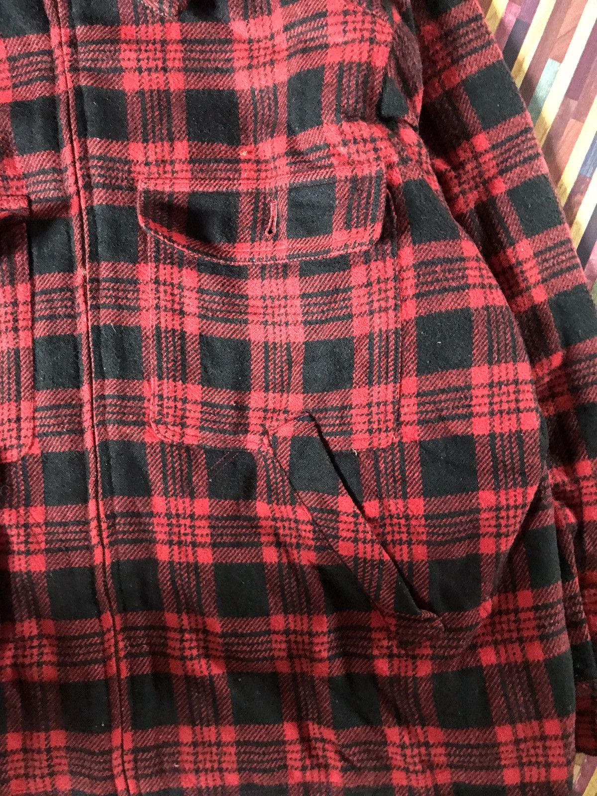 French Connection VTG LIPSTAR.CO WOOL FLANNEL LIGHT JACKET Size US L / EU 52-54 / 3 - 5 Thumbnail