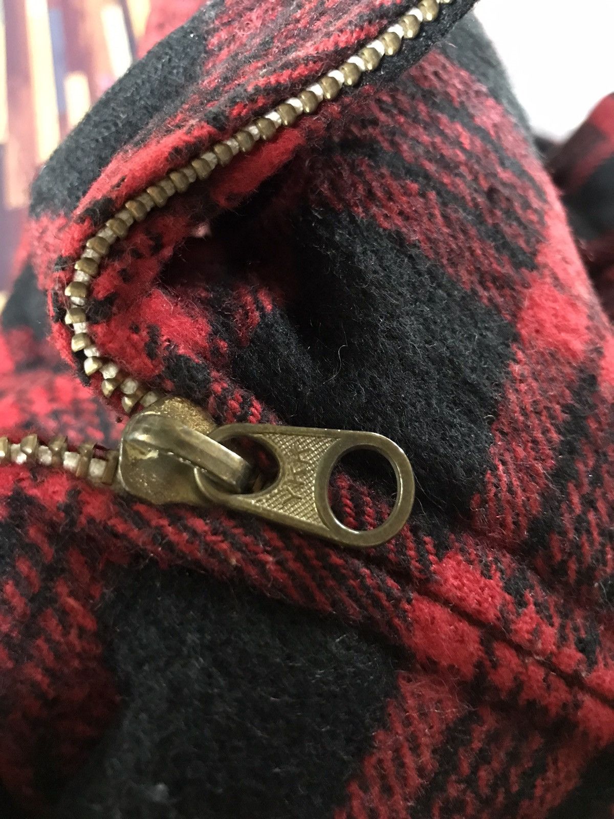 French Connection VTG LIPSTAR.CO WOOL FLANNEL LIGHT JACKET Size US L / EU 52-54 / 3 - 6 Thumbnail