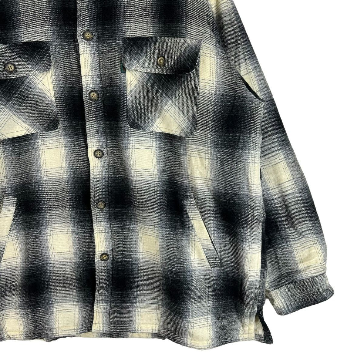 Flannel × Japanese Brand × Vintage Bayleaf Flannel Wool Jacket Vintage Size US XXL / EU 58 / 5 - 3 Thumbnail