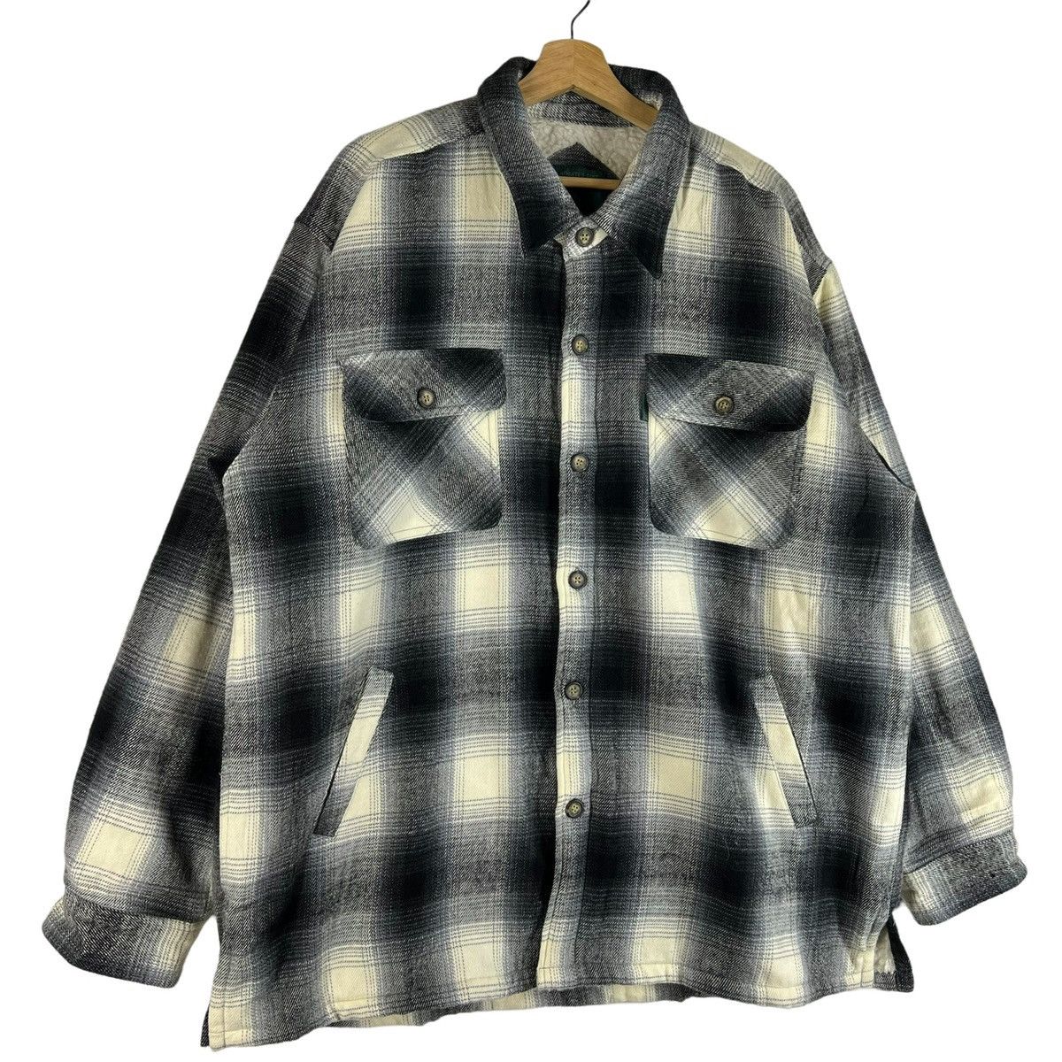 Flannel × Japanese Brand × Vintage Bayleaf Flannel Wool Jacket Vintage Size US XXL / EU 58 / 5 - 7 Thumbnail