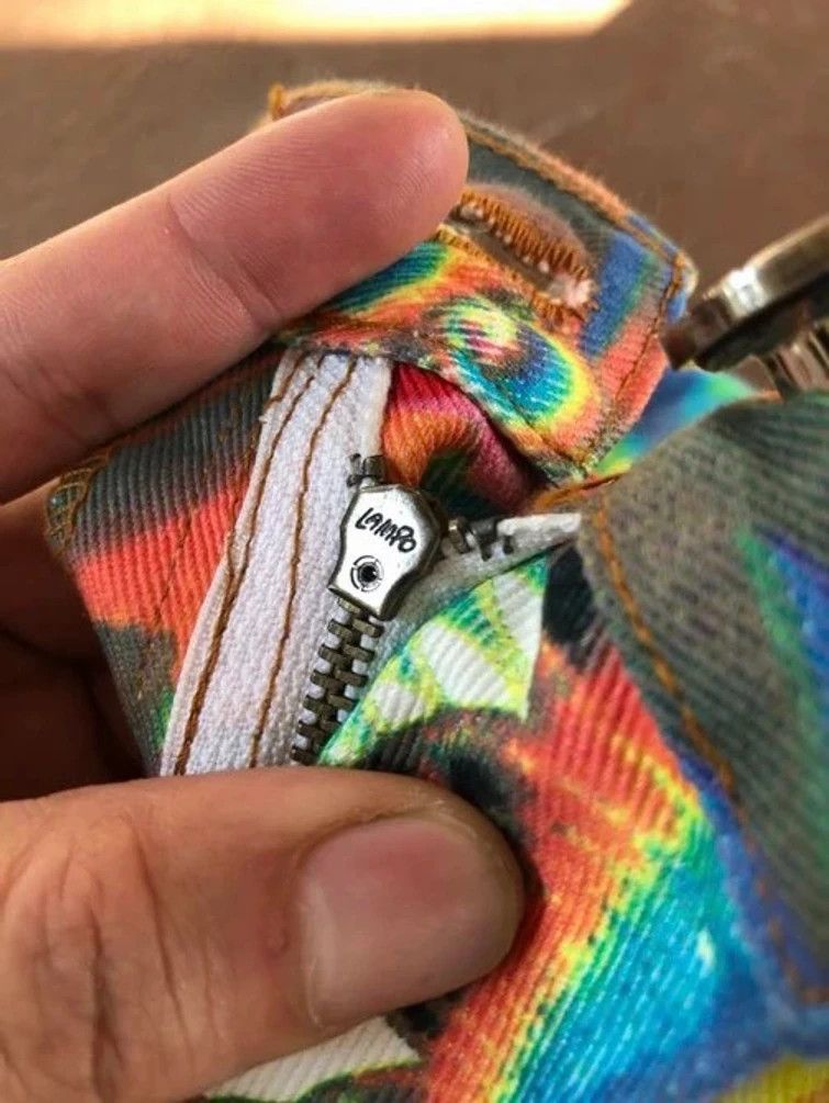 Christian Lacroix × Vintage RARE🔥 1990’S CHRISTIAN LACROIX PSYCHEDELIC FULLPRINT DENIM Size 26" / US 2 / IT 38 - 16 Thumbnail
