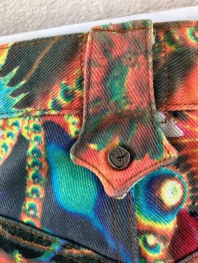Christian Lacroix × Vintage RARE🔥 1990’S CHRISTIAN LACROIX PSYCHEDELIC FULLPRINT DENIM Size 26" / US 2 / IT 38 - 11 Thumbnail