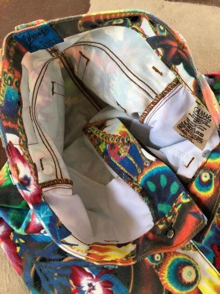 Christian Lacroix × Vintage RARE🔥 1990’S CHRISTIAN LACROIX PSYCHEDELIC FULLPRINT DENIM Size 26" / US 2 / IT 38 - 17 Thumbnail