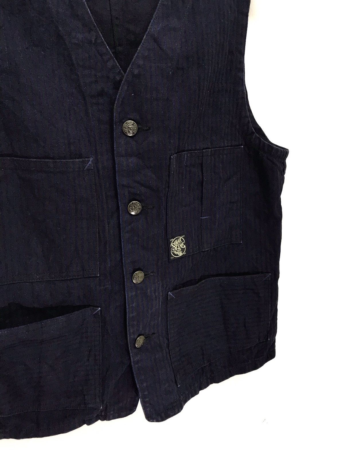 Sugar Cane ⚓Sugar Cane Workwear Striped Vest Americana Size US S / EU 44-46 / 1 - 2 Thumbnail