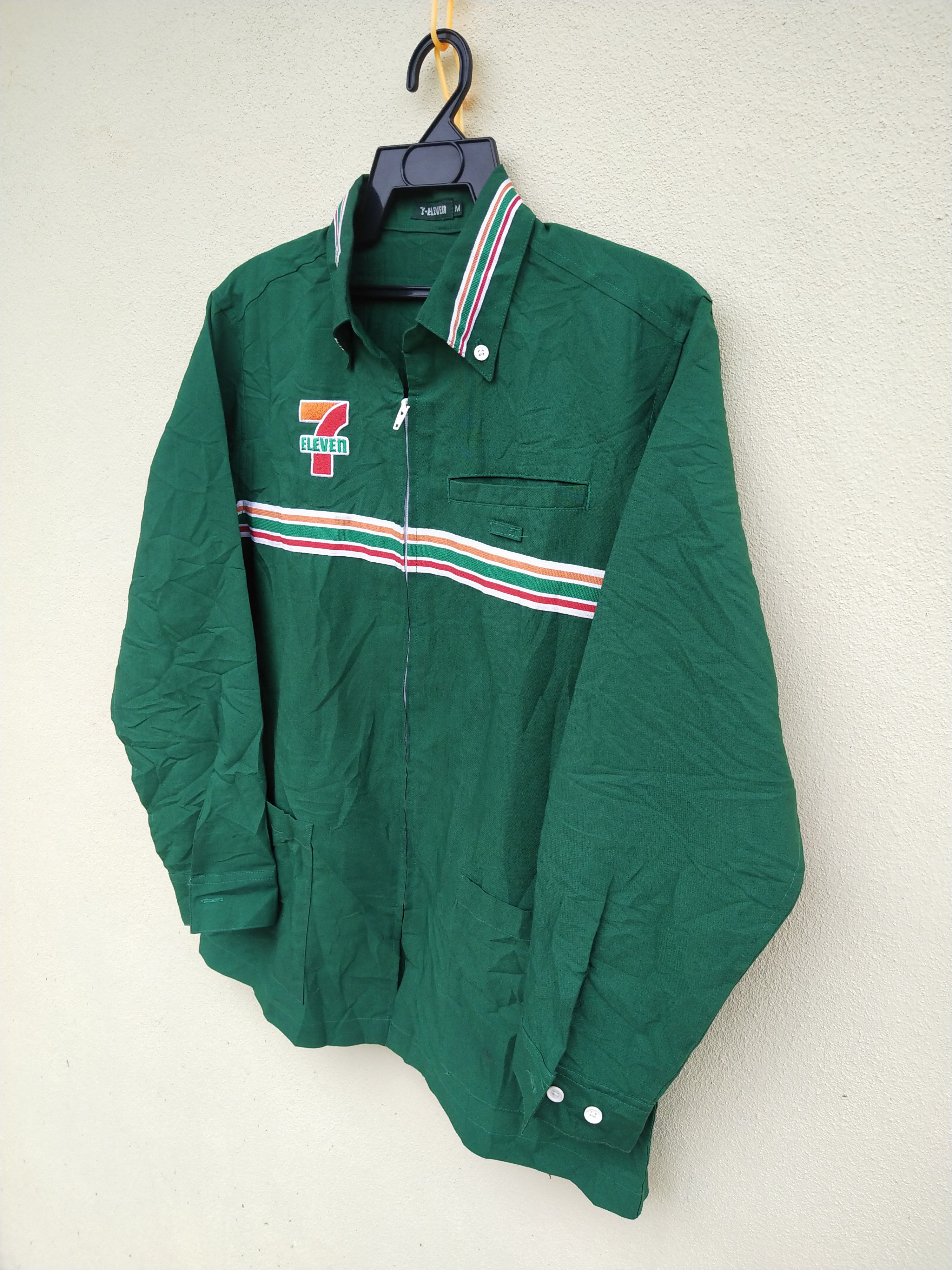Vintage 🔥 Vintage 7 Eleven Zip Up Work Shirt Size US M / EU 48-50 / 2 - 2 Thumbnail