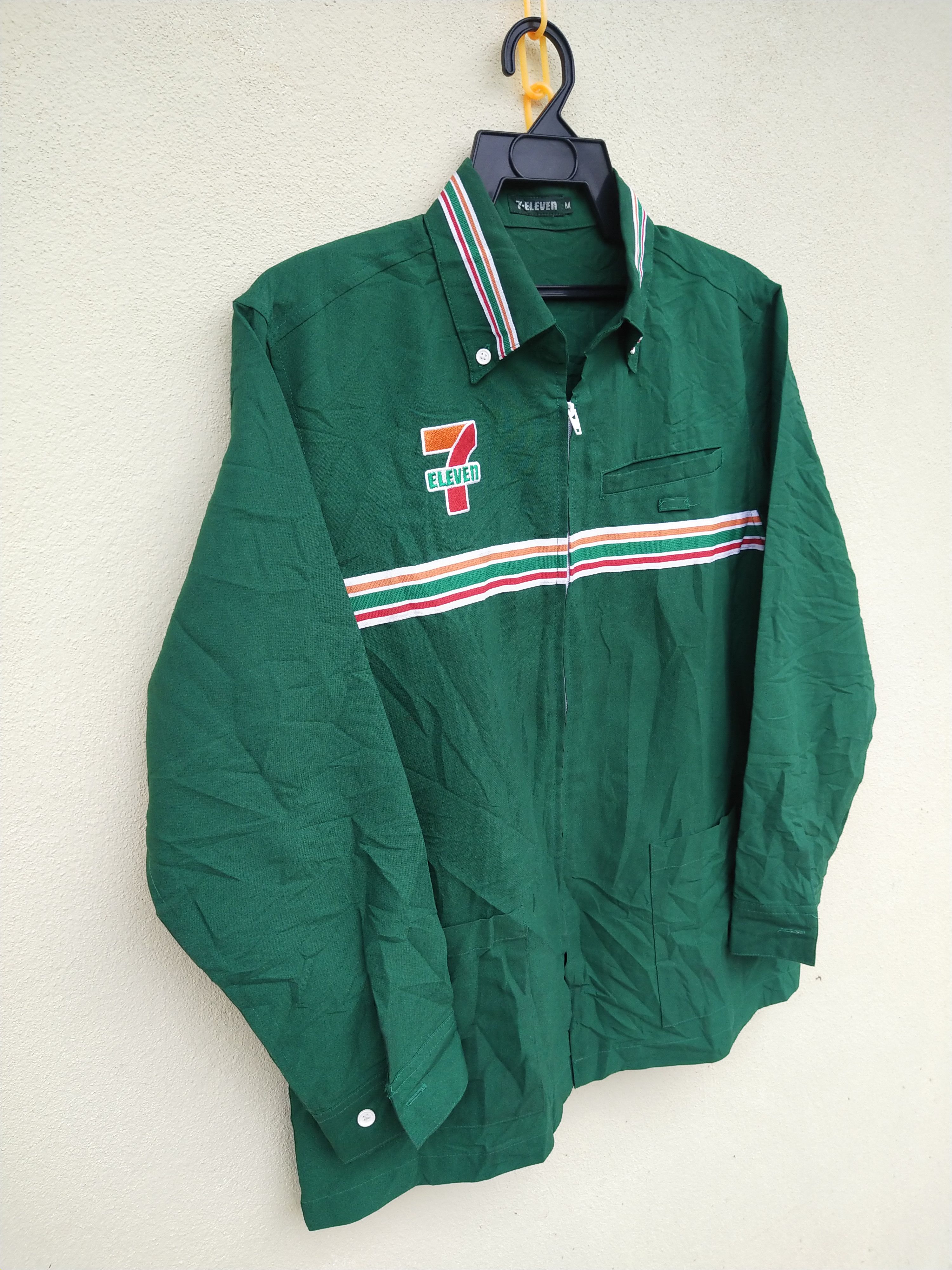 Vintage 🔥 Vintage 7 Eleven Zip Up Work Shirt Size US M / EU 48-50 / 2 - 3 Thumbnail