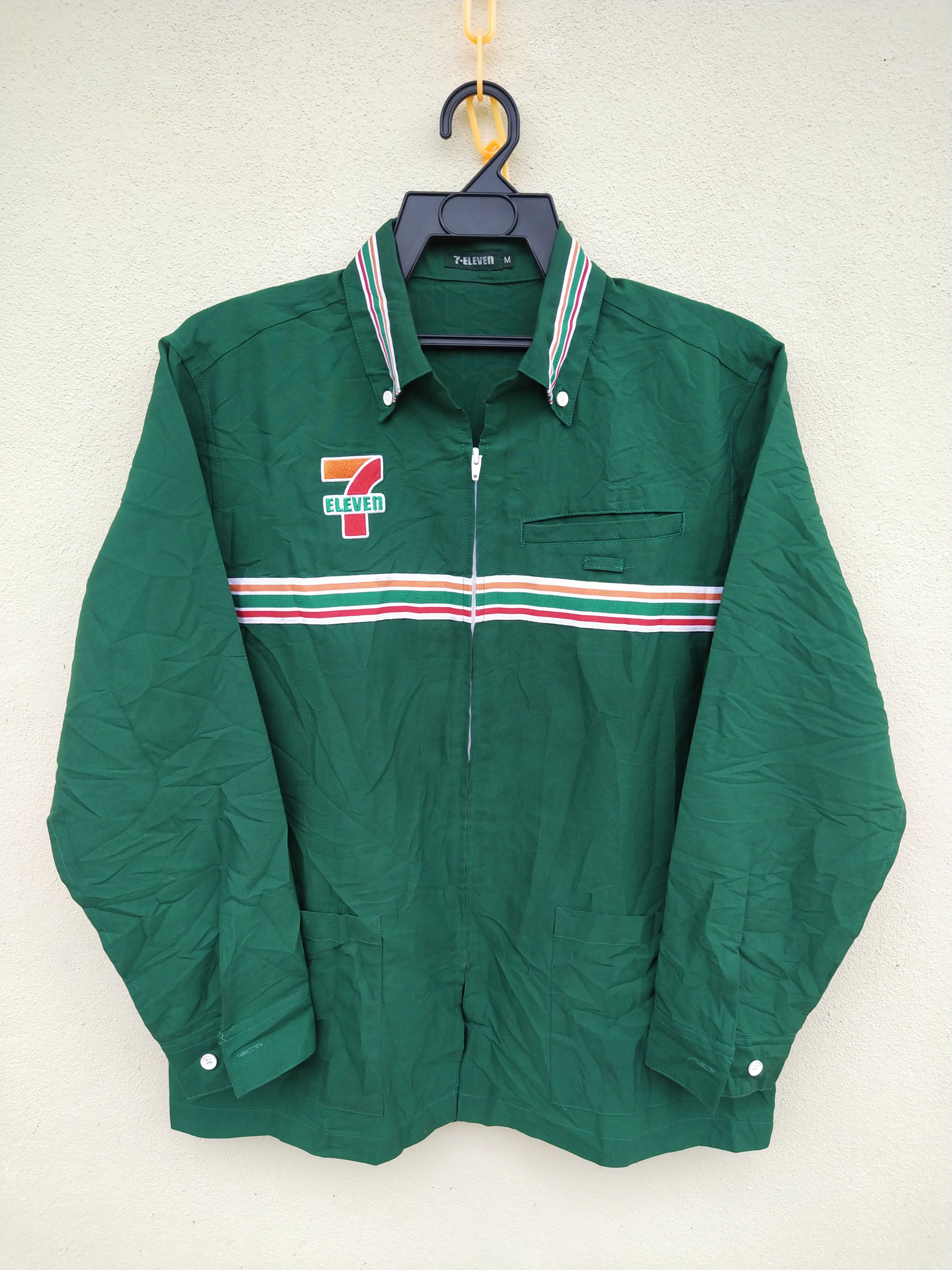 Vintage 🔥 Vintage 7 Eleven Zip Up Work Shirt Size US M / EU 48-50 / 2 - 1 Thumbnail