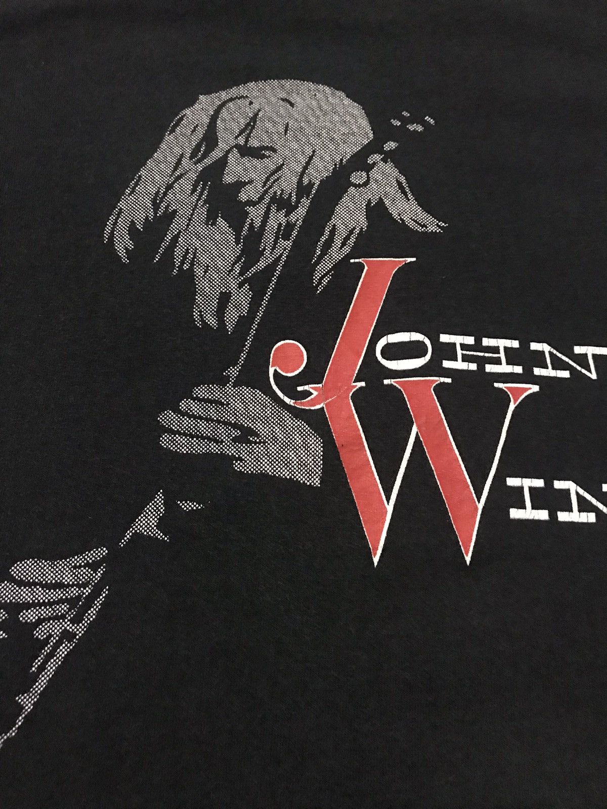 Band Tees × Fruit Of The Loom × Vintage Vintage 90s Johnny Winter Tshirt Musician Size US L / EU 52-54 / 3 - 8 Thumbnail