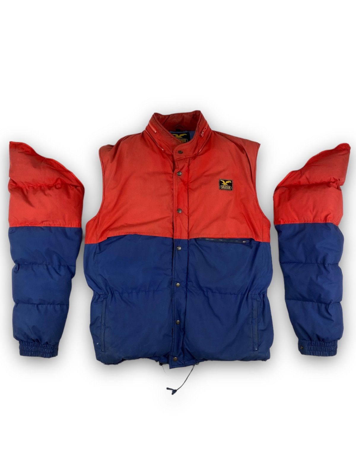 Vintage Vintage 80s Salewa Gorpcore Down Puffer Jacket Size US L / EU 52-54 / 3 - 2 Thumbnail