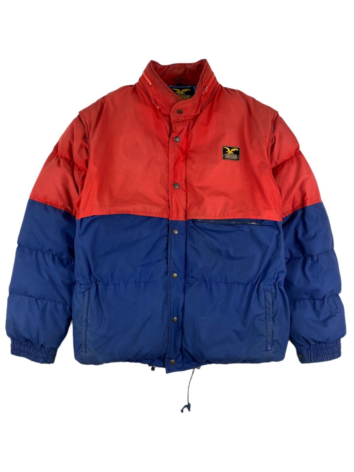 Vintage Vintage 80s Salewa Gorpcore Down Puffer Jacket Size US L / EU 52-54 / 3 - 3 Thumbnail