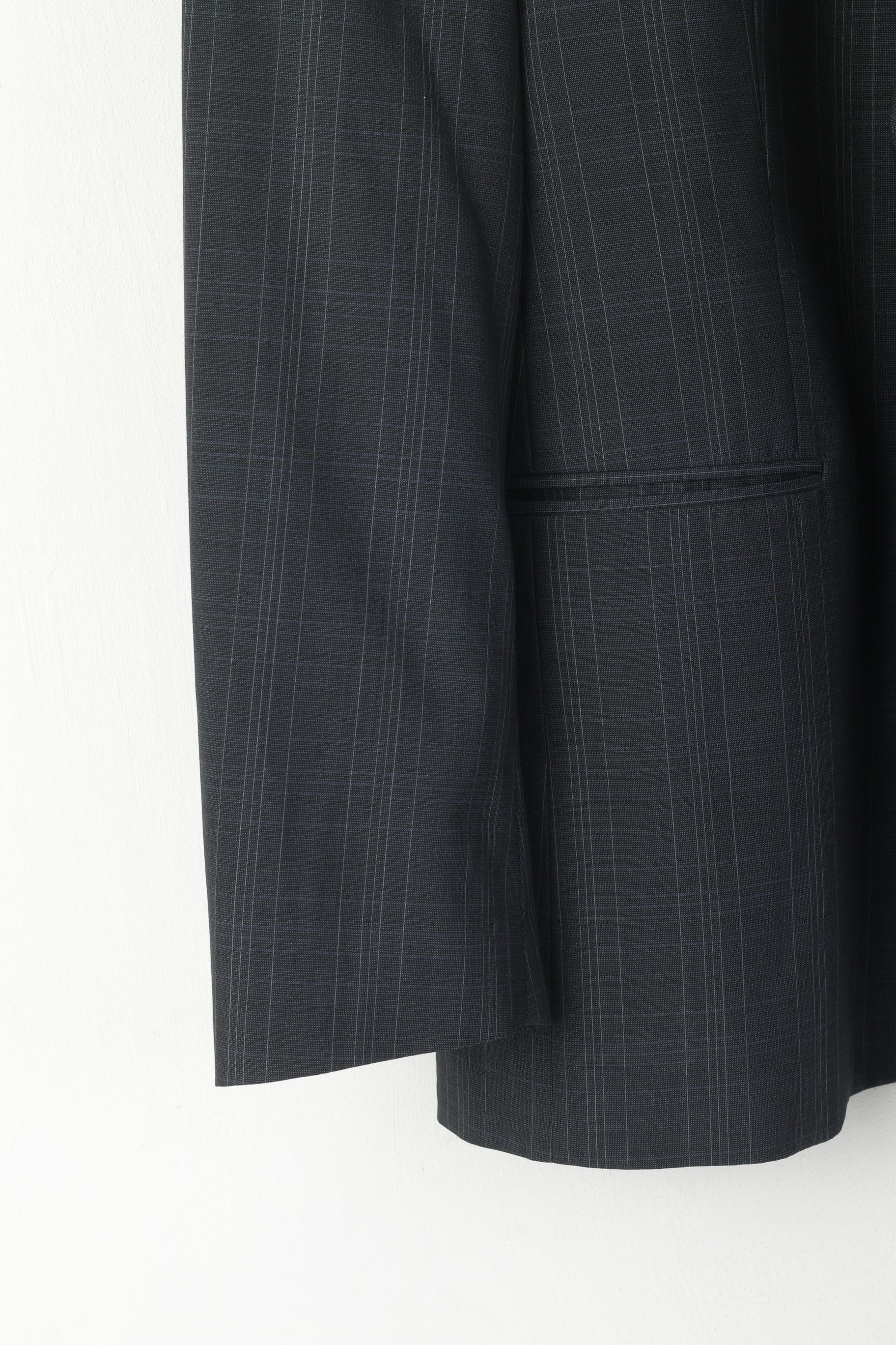 Vintage Roy Robson Men 26 40 Blazer Navy Guabello Wool 0328 Size 40R - 3 Thumbnail