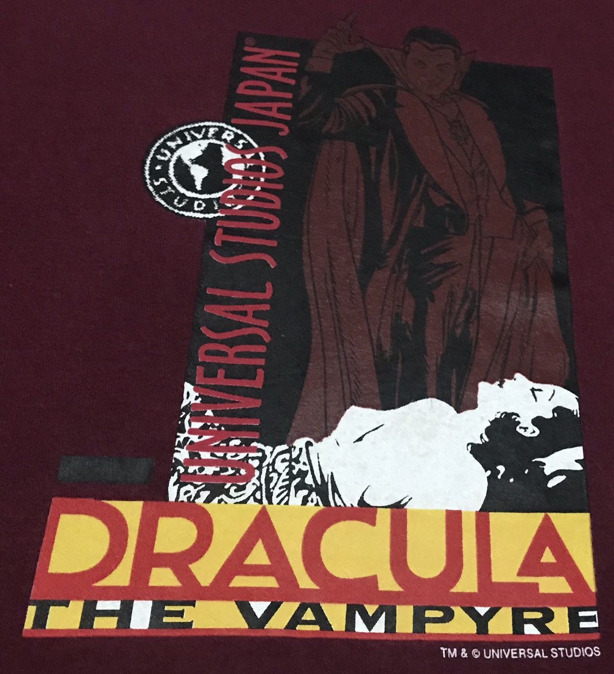 Universal Studios × Vintage Vintage Dracula The Vampyre Universal Studios Japan Tshirt Size US XL / EU 56 / 4 - 2 Thumbnail