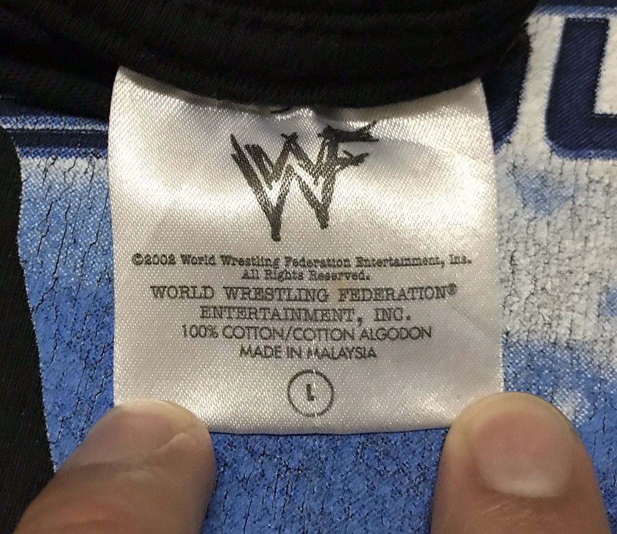 Band Tees × Vintage × WWF Vintage The Rock Wrestler Wwf Smack Down Tour Tshirt Size US L / EU 52-54 / 3 - 9 Thumbnail