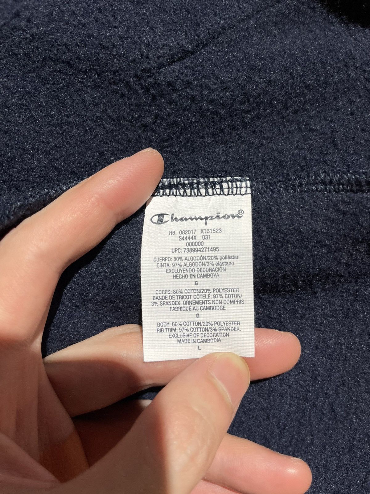 Champion × Supreme SUPREME X CHAMPION ARC ZIP UP HOODIE FW 17 Size US L / EU 52-54 / 3 - 6 Thumbnail