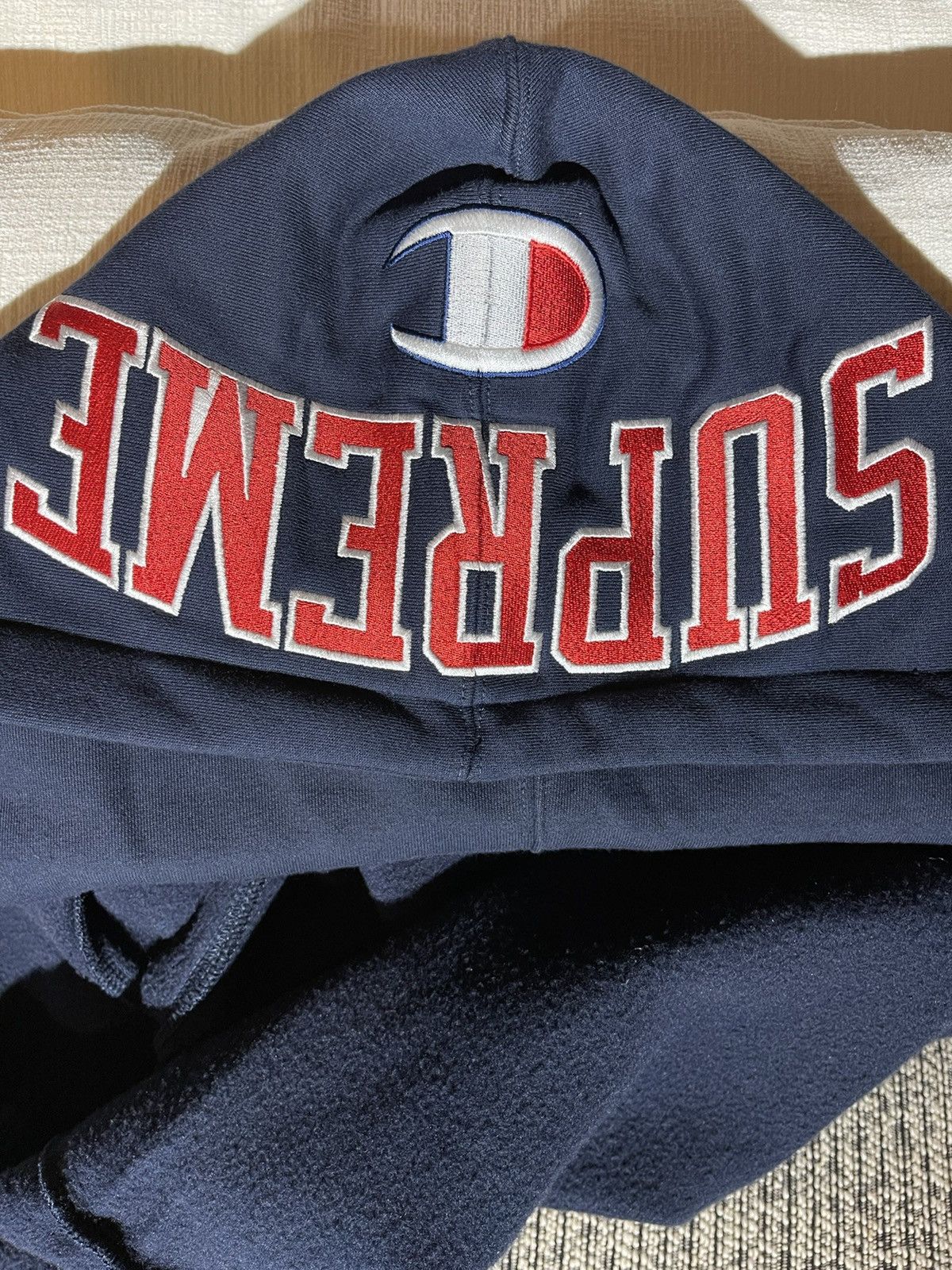 Champion × Supreme SUPREME X CHAMPION ARC ZIP UP HOODIE FW 17 Size US L / EU 52-54 / 3 - 3 Thumbnail