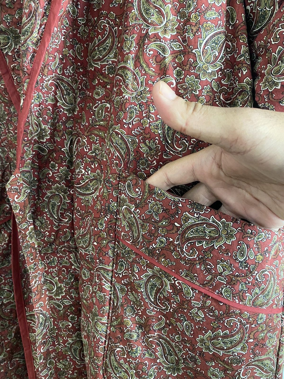 Japanese Brand Nakamurai kimono jacket Paisley Puffer Down Size US XL / EU 56 / 4 - 8 Thumbnail