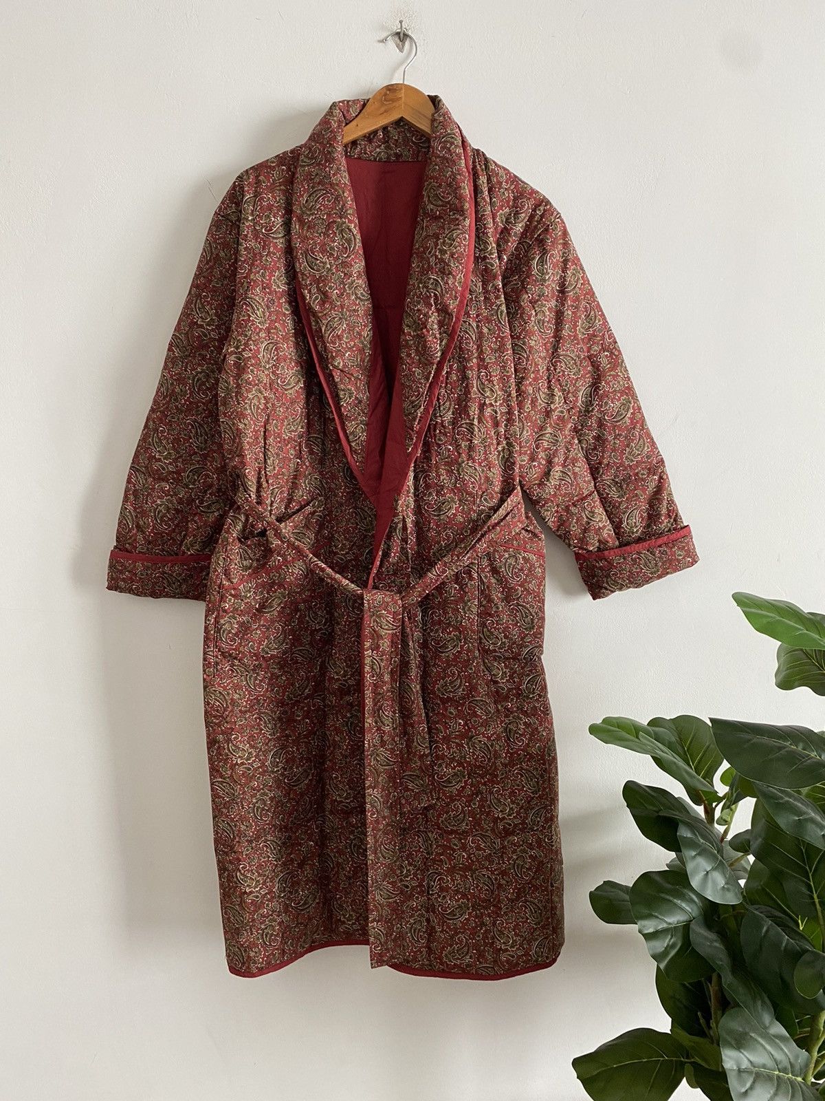 Japanese Brand Nakamurai kimono jacket Paisley Puffer Down Size US XL / EU 56 / 4 - 6 Thumbnail