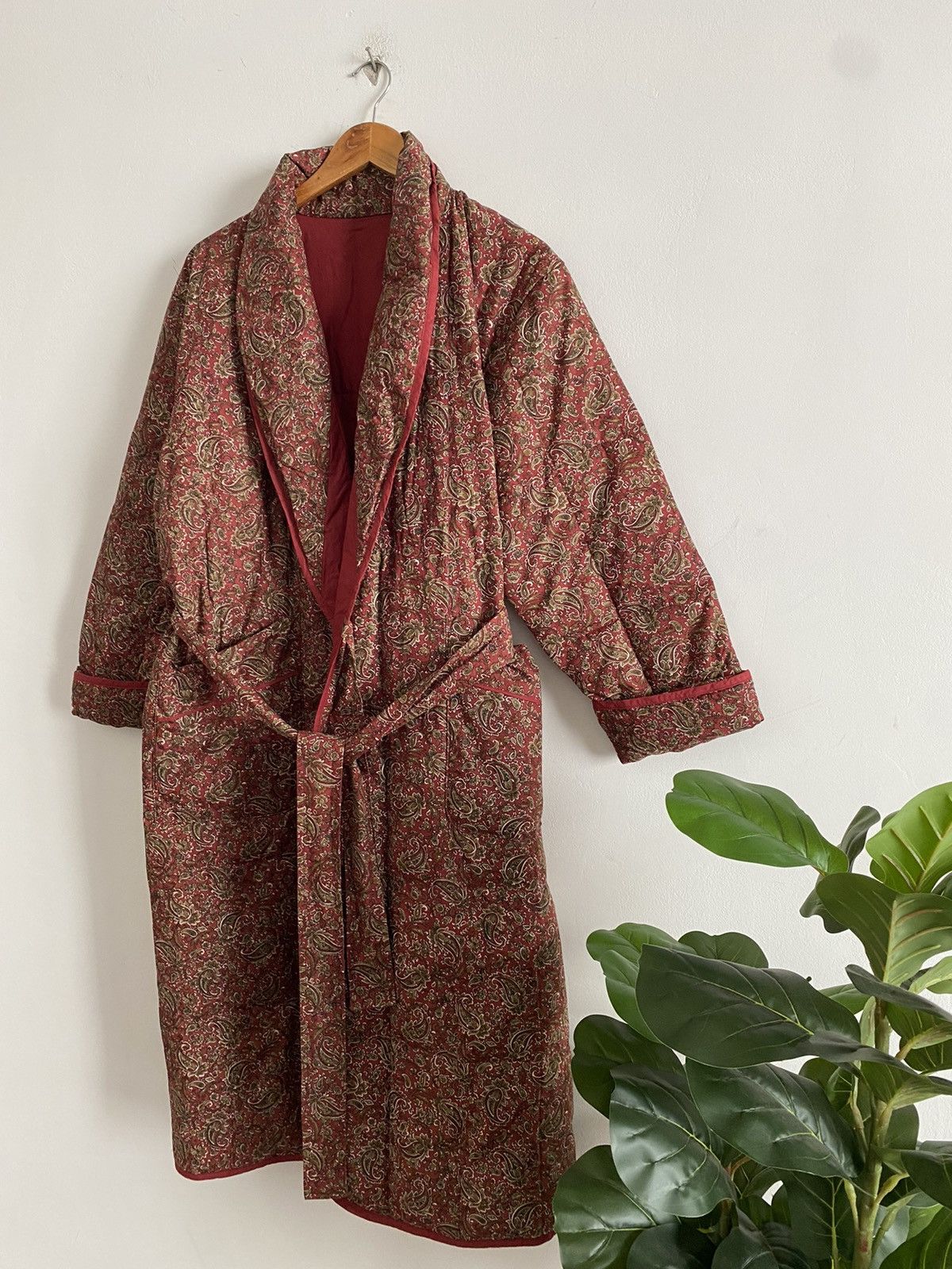 Japanese Brand Nakamurai kimono jacket Paisley Puffer Down Size US XL / EU 56 / 4 - 3 Thumbnail