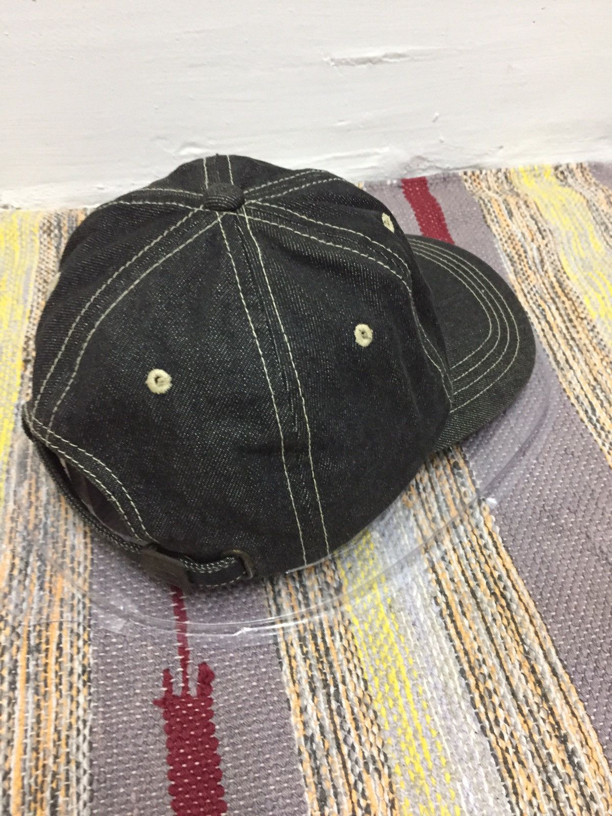 Esprit Vintage Esprit Black Denim Hat Size ONE SIZE - 3 Thumbnail