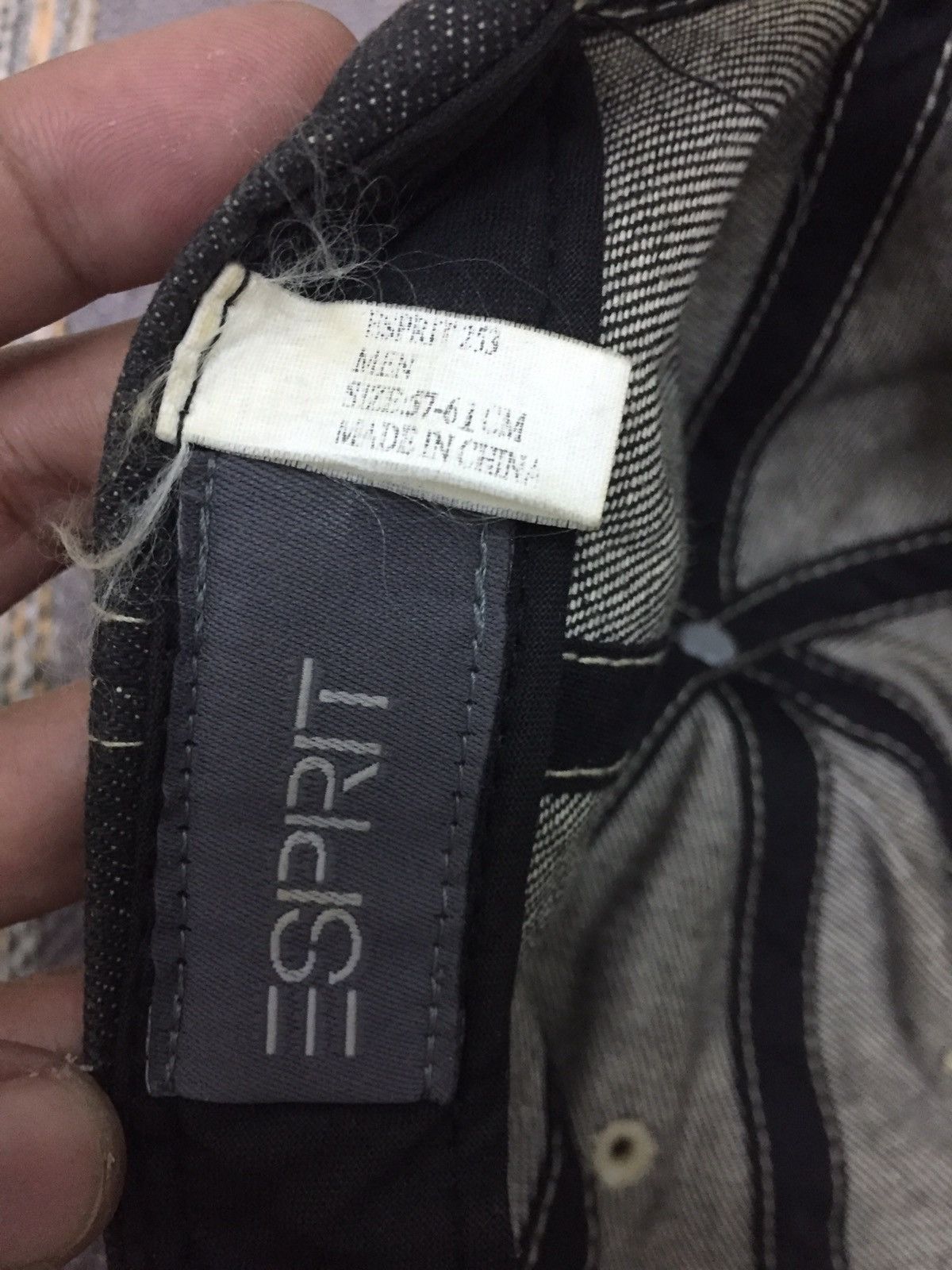 Esprit Vintage Esprit Black Denim Hat Size ONE SIZE - 7 Thumbnail