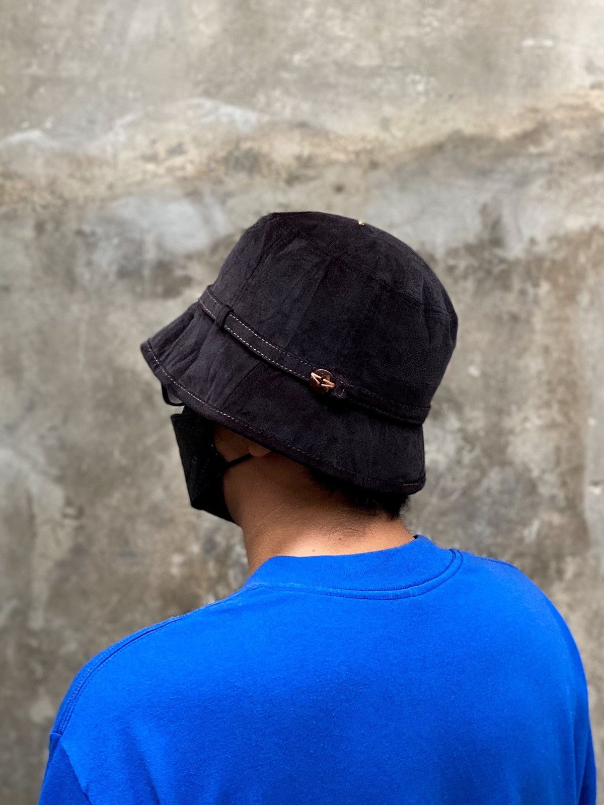 Yohji Yamamoto Y’saccs by Yohji Yamamoto Velvet Bucket Hat Size ONE SIZE - 5 Thumbnail