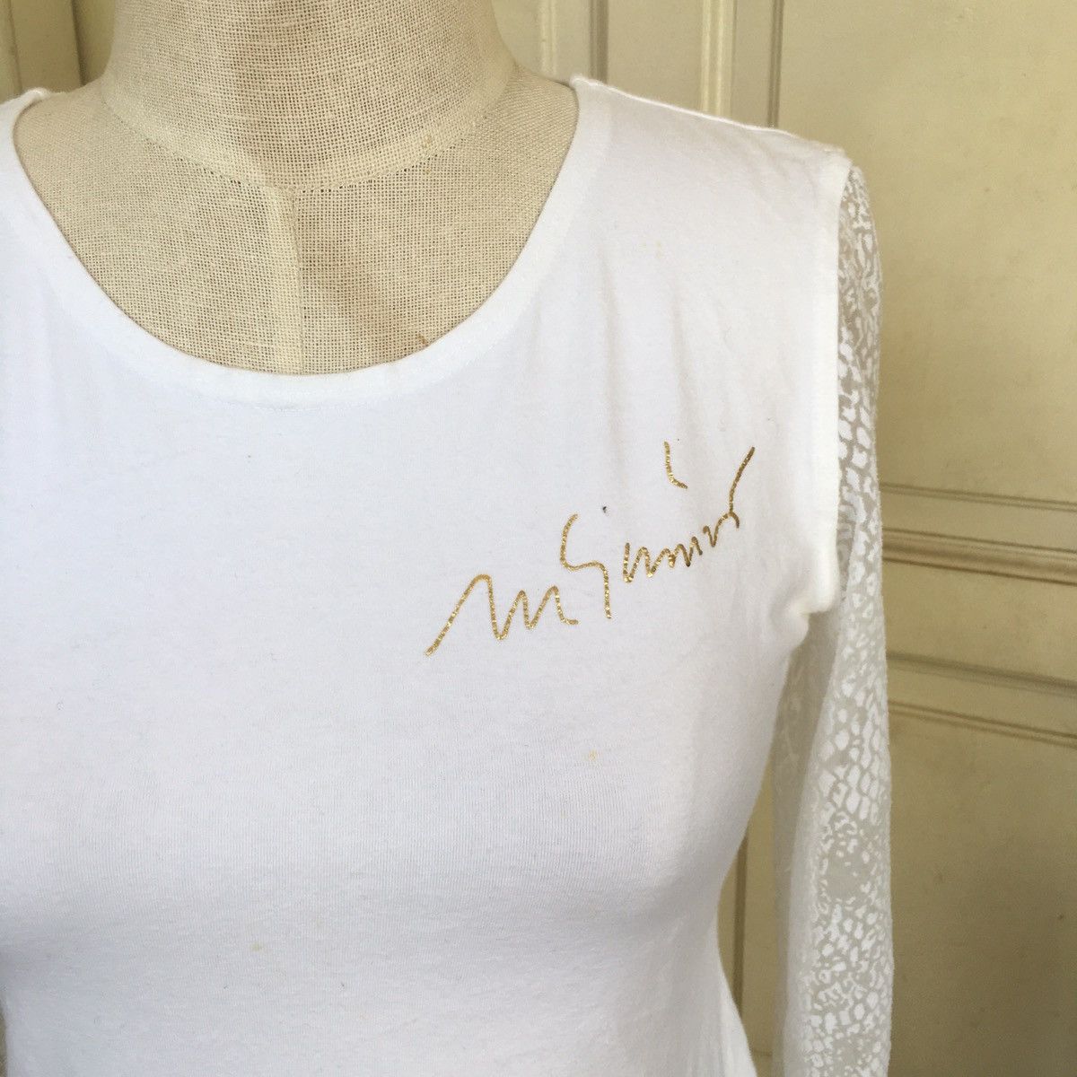 Moschino 90s white top Size M / US 6-8 / IT 42-44 - 2 Thumbnail