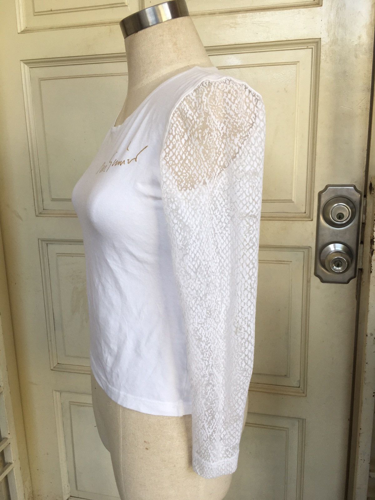 Moschino 90s white top Size M / US 6-8 / IT 42-44 - 3 Thumbnail