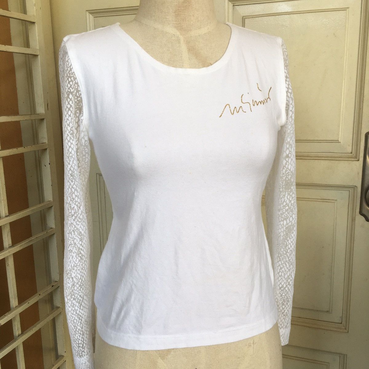 Moschino 90s white top Size M / US 6-8 / IT 42-44 - 1 Thumbnail