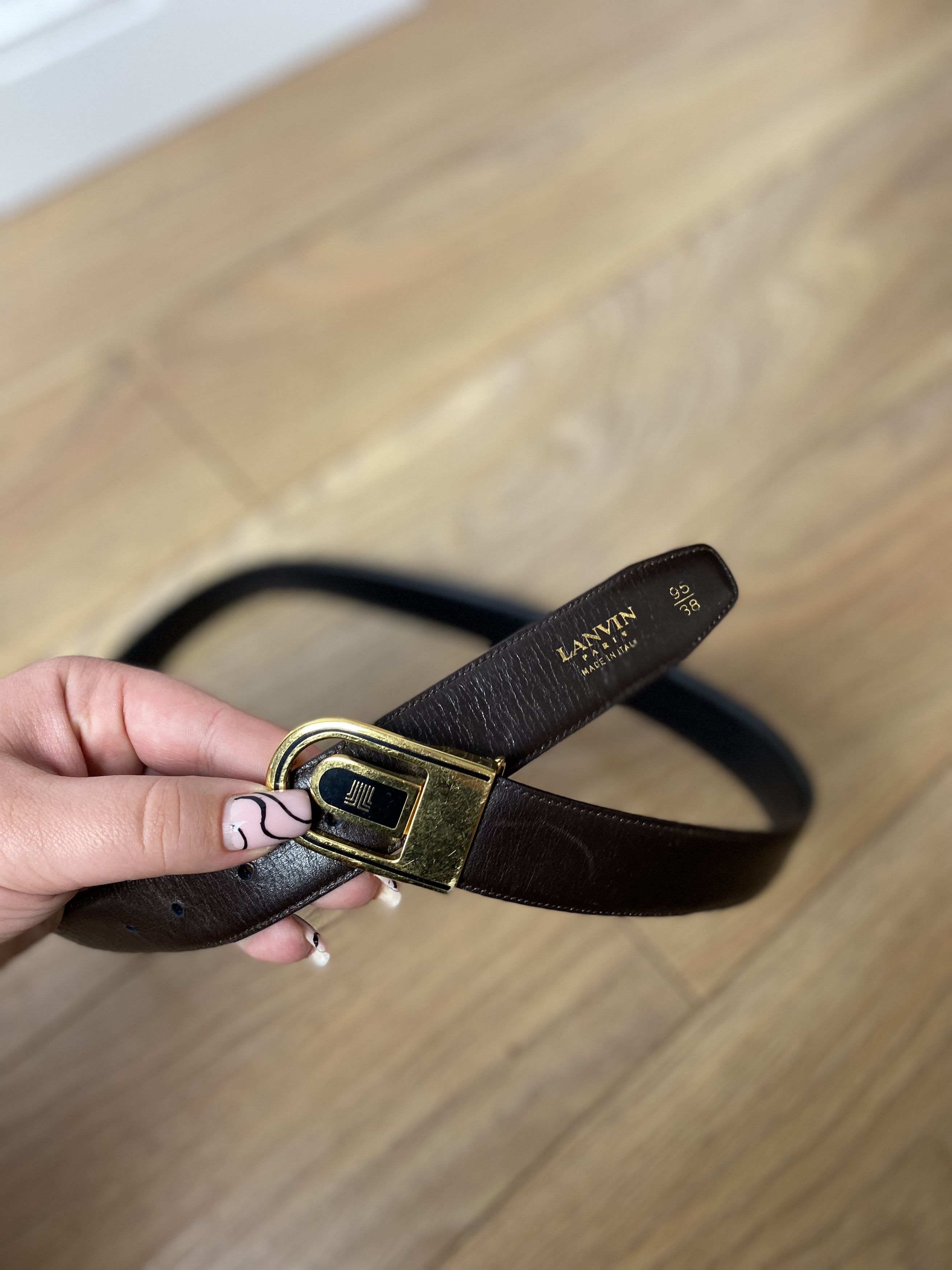 lanvin mens belt