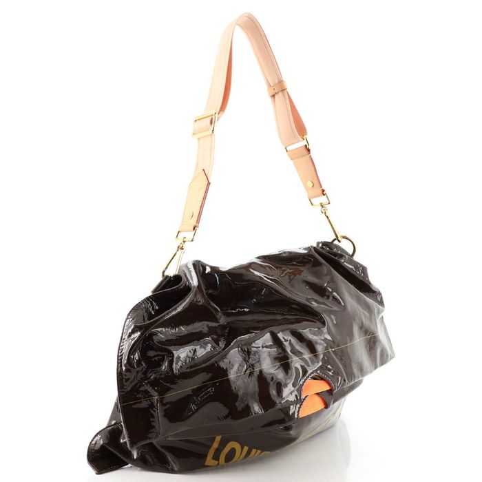 Louis Vuitton Limited Edition Moka Patent Leather Raindrop Besace