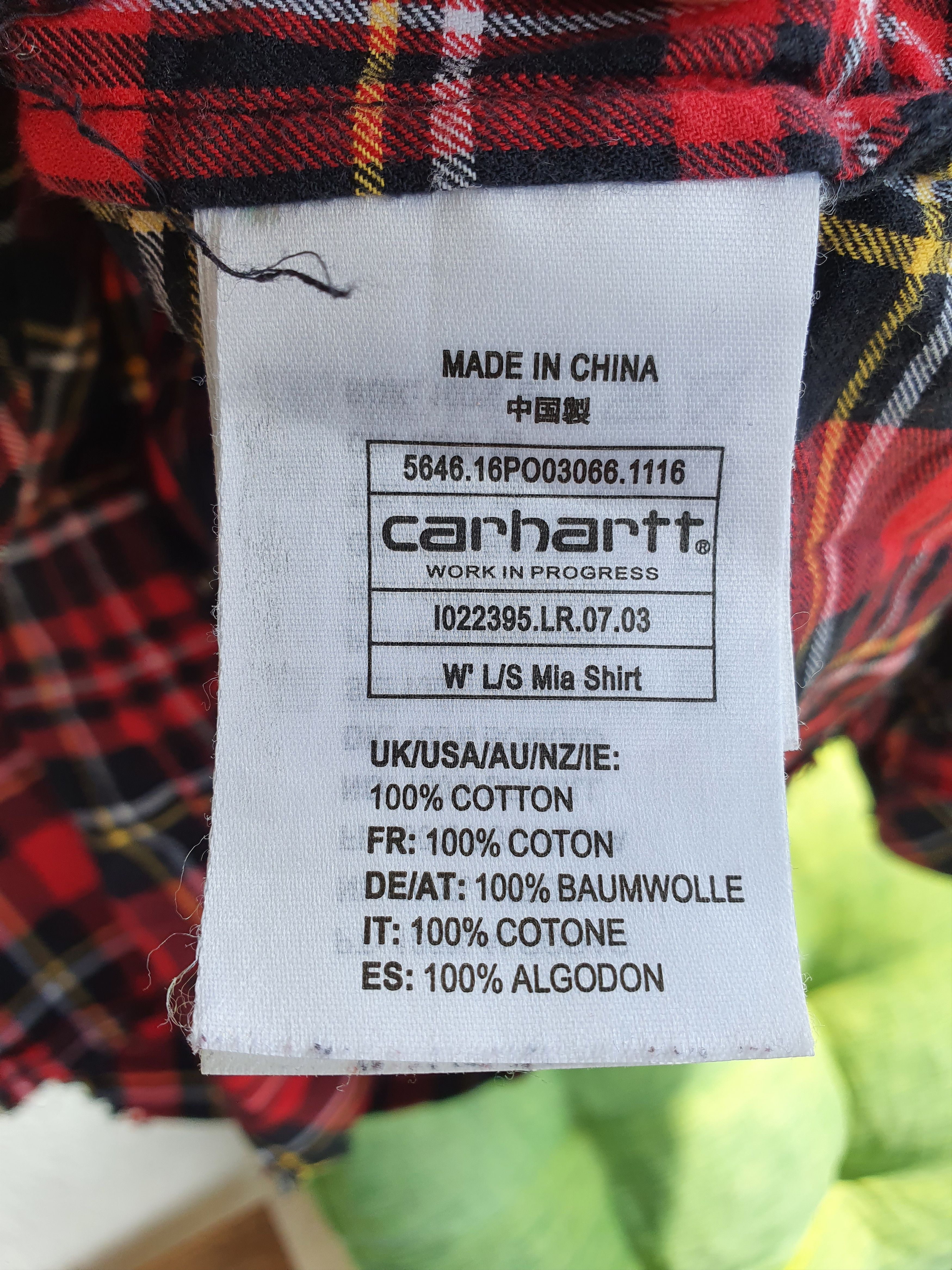 Carhartt Wip Carhartt WIP Woman's W' Mia shirt checkered,sz XS Size XS / US 0-2 / IT 36-38 - 4 Thumbnail