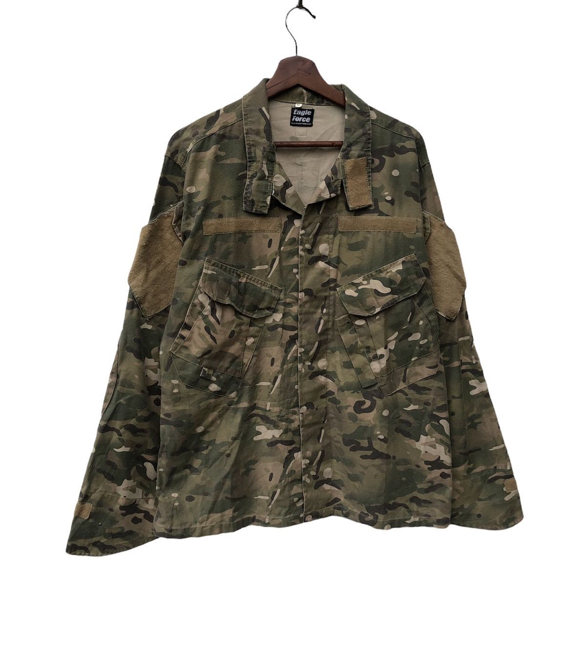 Vintage 🏷 CAMOUFLAGE JACKET TACTICAL POCKET UTILITY ARMY STYLE Size US L / EU 52-54 / 3 - 1 Thumbnail