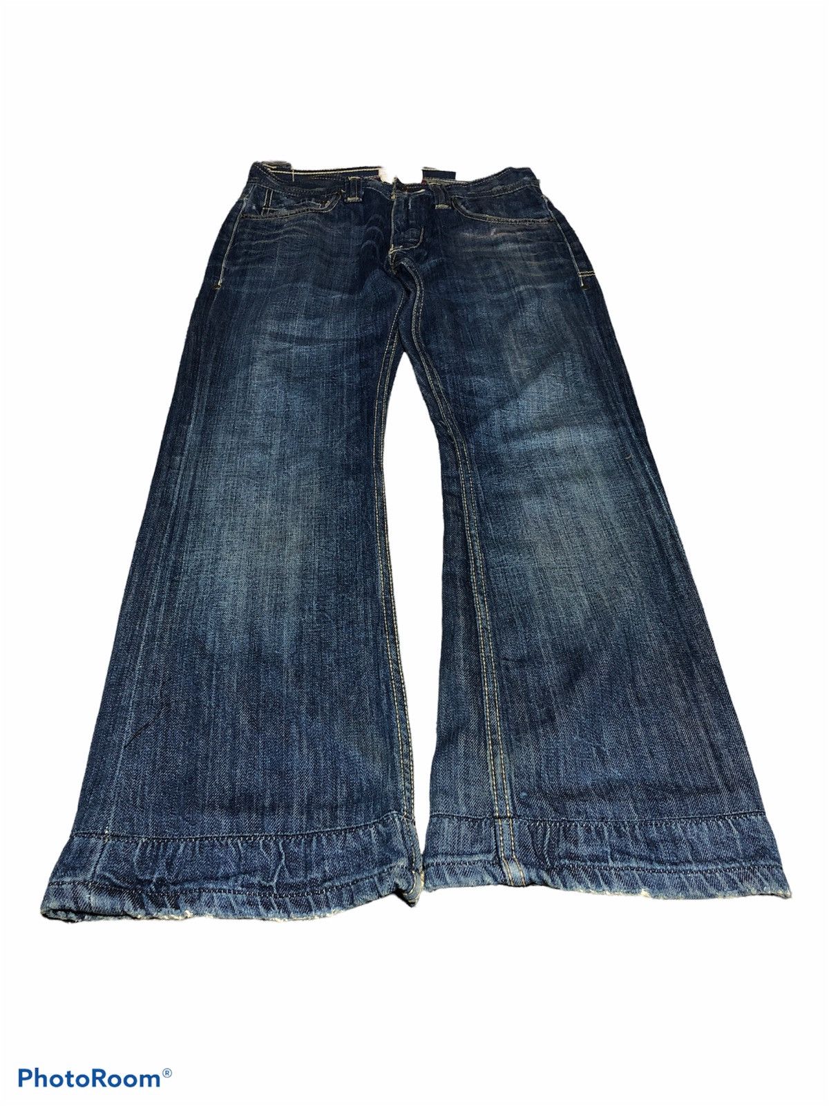 Jimmy Taverniti FLARED⚡️TAVERNITI SO JEANS LENNY DENIM Size US 29 - 9 Thumbnail