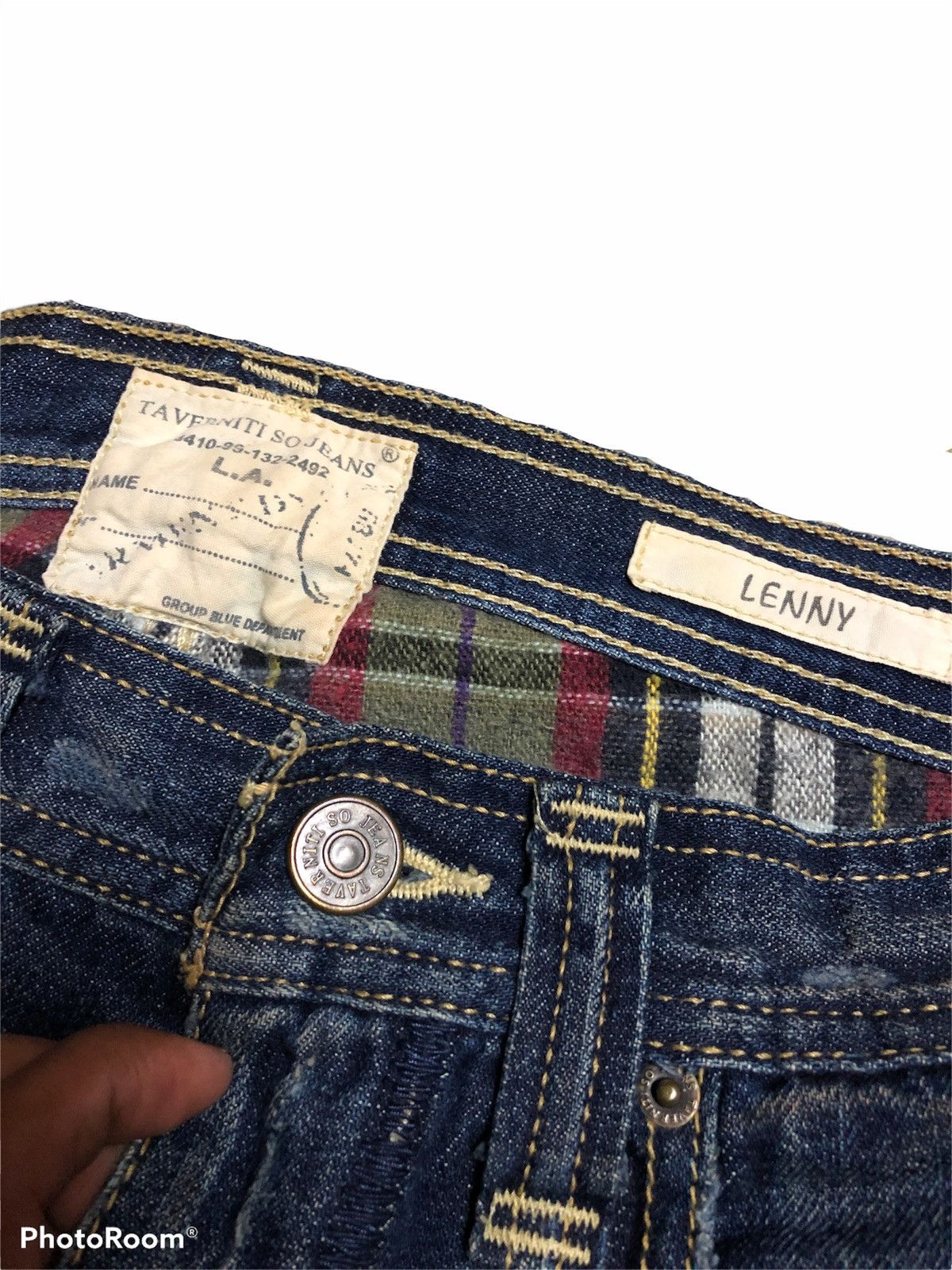 Jimmy Taverniti FLARED⚡️TAVERNITI SO JEANS LENNY DENIM Size US 29 - 4 Thumbnail