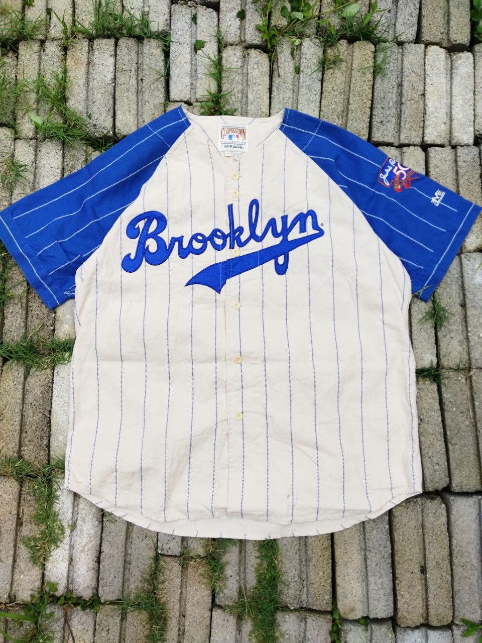 mirage, Shirts, Vintage Mirage Brooklyn Dodgers Mlb Baseball Jersey Mens  Sz L