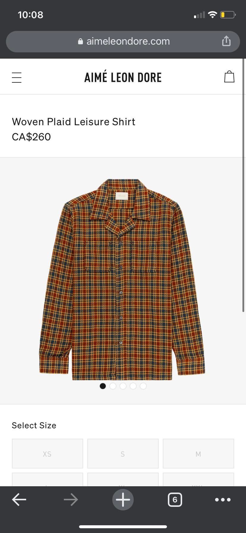 Aime Leon Dore Aime Leon Dore SS21 Woven Leisure Shirt Size US S / EU 44-46 / 1 - 3 Thumbnail