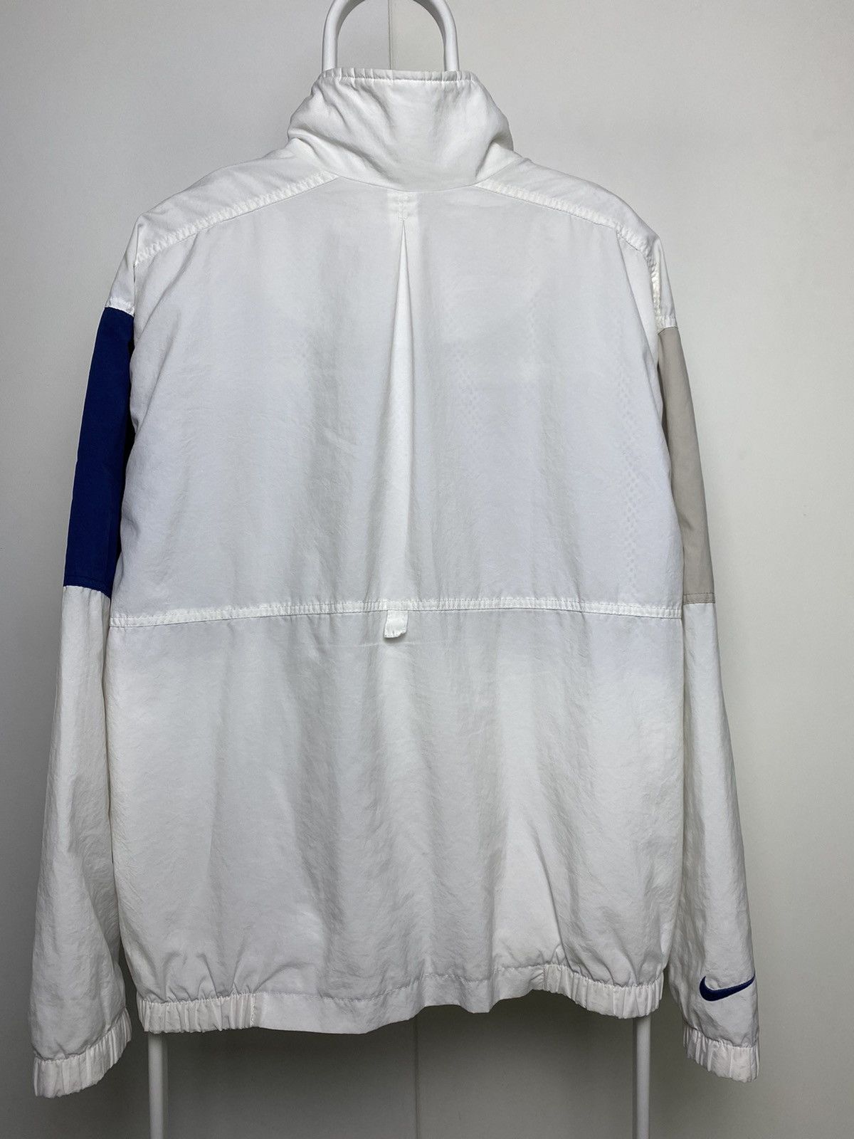 Nike × Vintage RARE! 90s Nike Court vintage white track jacket windbreaker Size US L / EU 52-54 / 3 - 8 Thumbnail