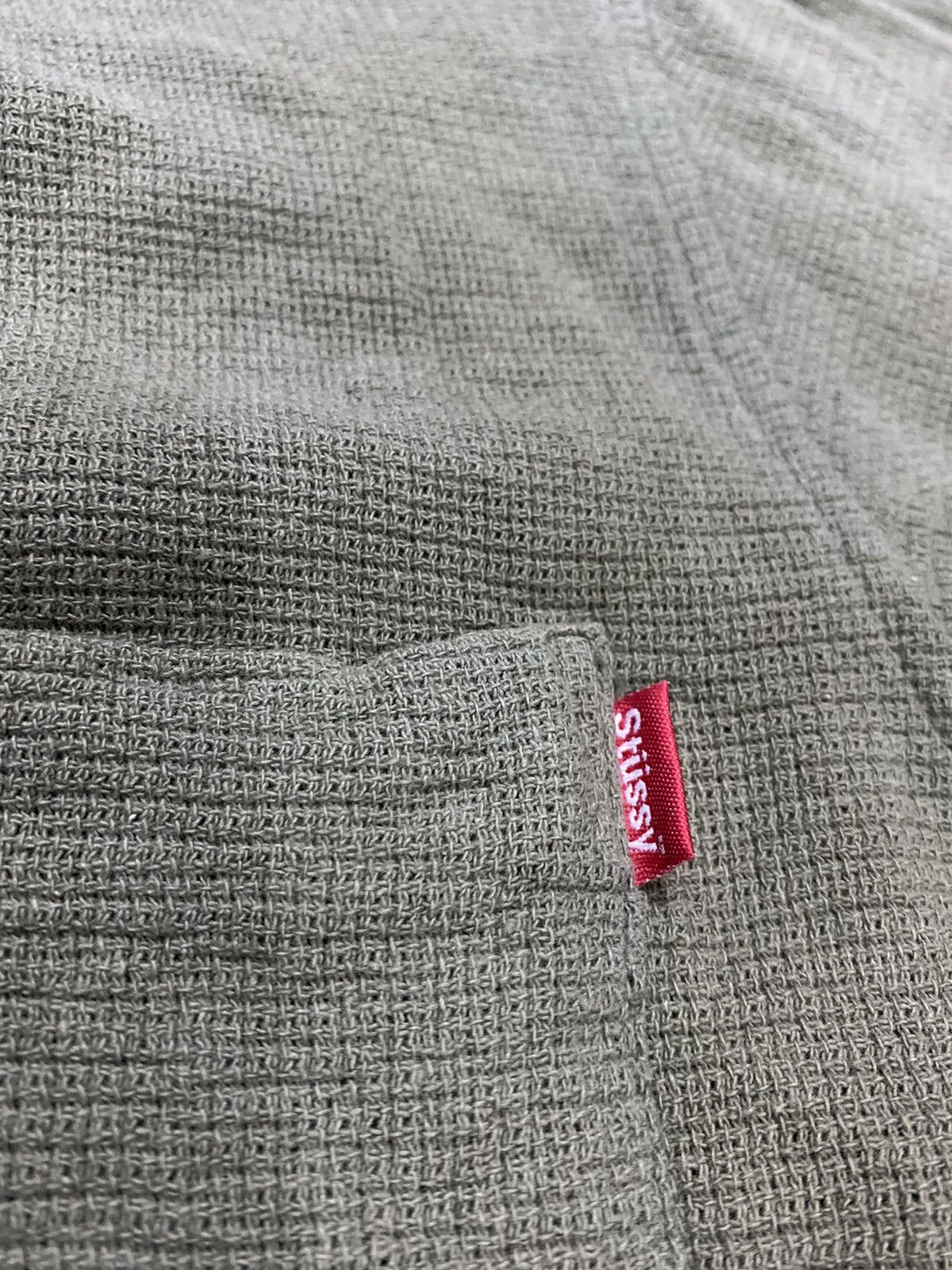 Stussy × Vintage 90s olive button up Size US L / EU 52-54 / 3 - 2 Thumbnail