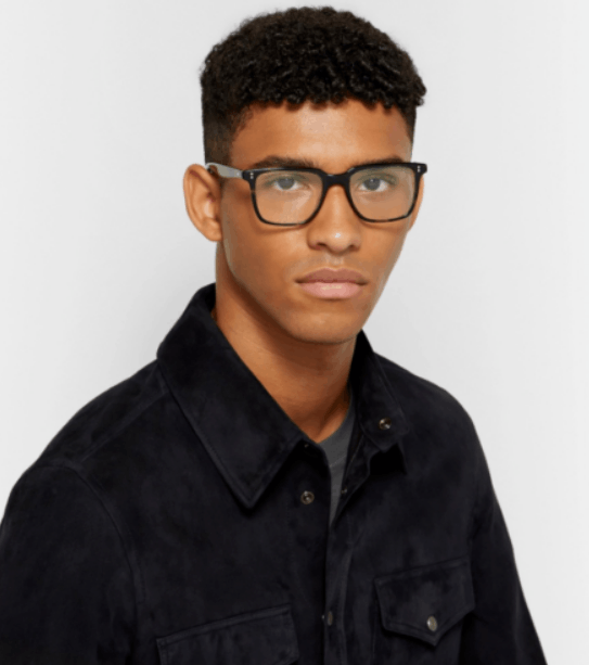 Oliver Peoples LACHMAN 53mm Optical Frames in Navy Bark Brown Horn Size ONE SIZE - 1 Thumbnail