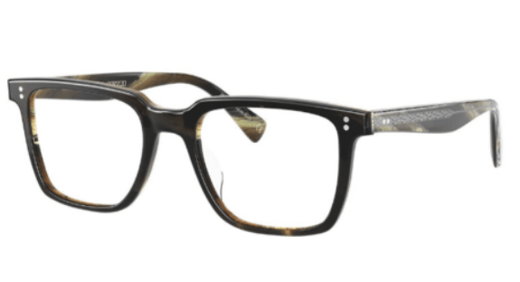 Oliver Peoples LACHMAN 53mm Optical Frames in Navy Bark Brown Horn Size ONE SIZE - 6 Thumbnail